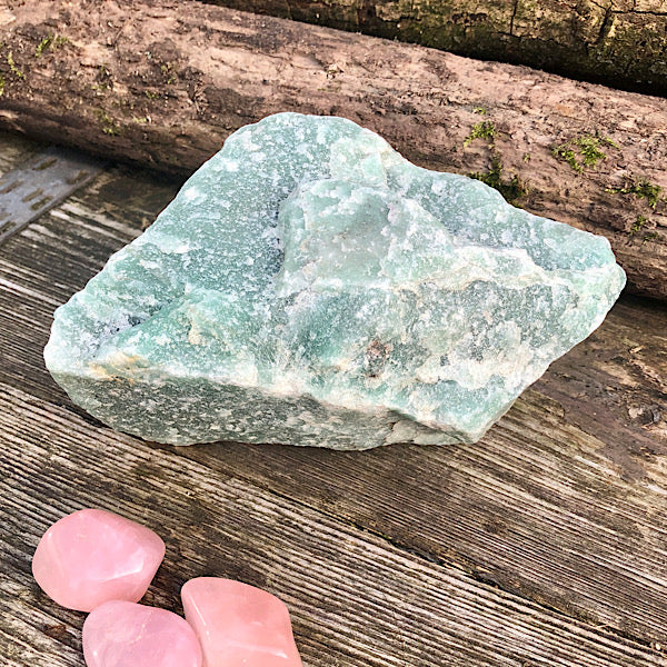 aventurijn groen groot xl ruw brok nr3 mineralen rust