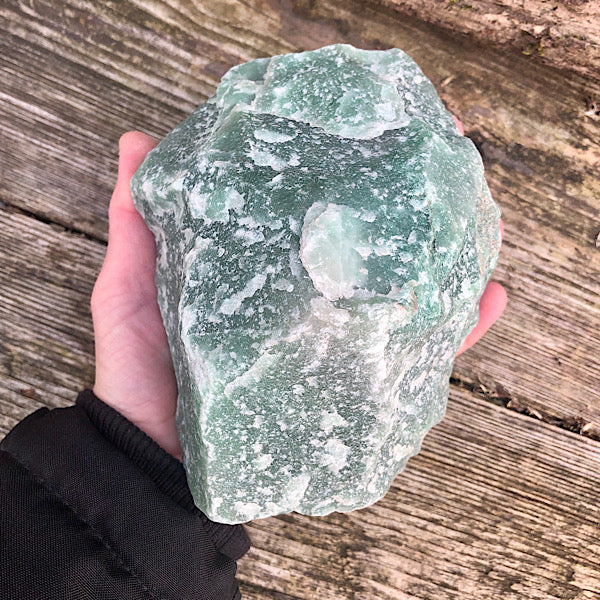 aventurijn groen groot xl ruw brok nr3 mineralen rust