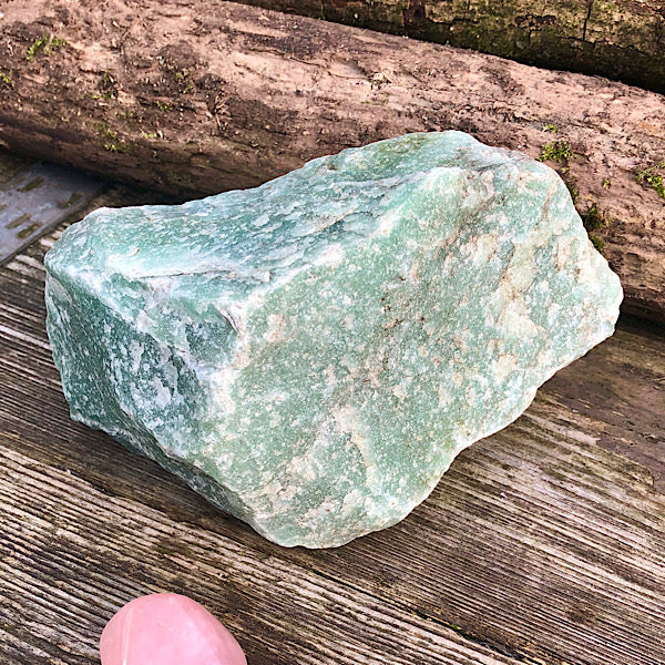 aventurijn groen groot xl ruw brok nr4 mineralen rust