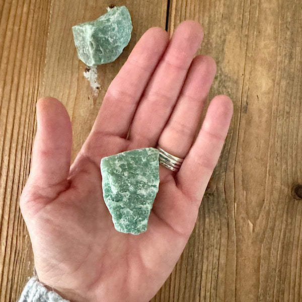 aventurijn groen brok klein ruw brokje