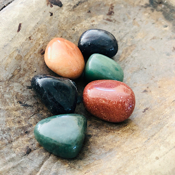 aventurijn trommelsteen groen oranje blauw edelstenen mineralen winkel