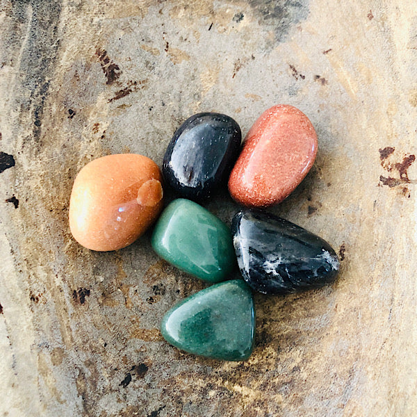 aventurijn trommelsteen groen oranje blauw edelstenen mineralen winkel