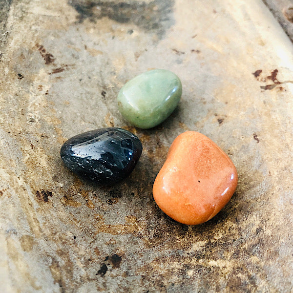 aventurijn trommelsteen groen oranje blauw edelstenen mineralen winkel