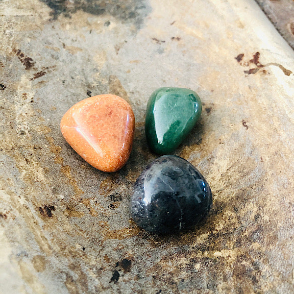 aventurijn trommelsteen groen oranje blauw edelstenen mineralen winkel