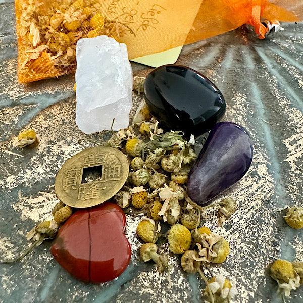 azeztuliet obsidiaan amethist ruw brokje trommelsteen setje edelstenen mineralen winkel