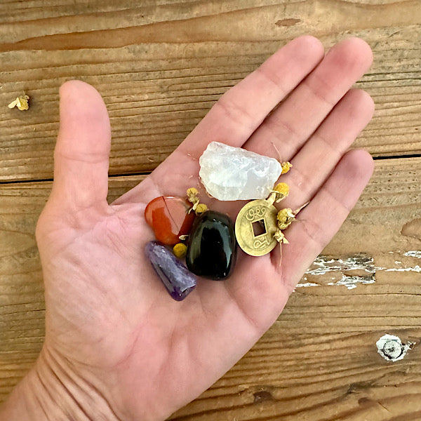 azeztuliet obsidiaan amethist ruw brokje trommelsteen setje edelstenen mineralen winkel