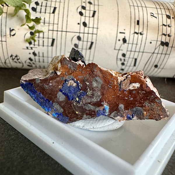 azuriet moedergesteente gekristalliseerd nr3 edelstenenmineralenwinkel