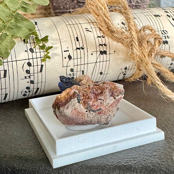 azuriet moedergesteente ruw gekristalliseerd blauw nr2 edelstenenmineralenwinkel