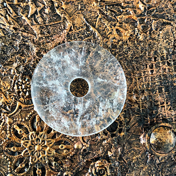 bergkristal donut gepolijst helder krachtig energie healers