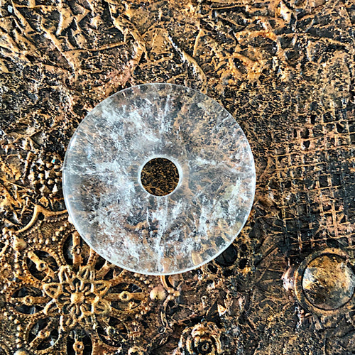 bergkristal donut gepolijst helder krachtig energie healers