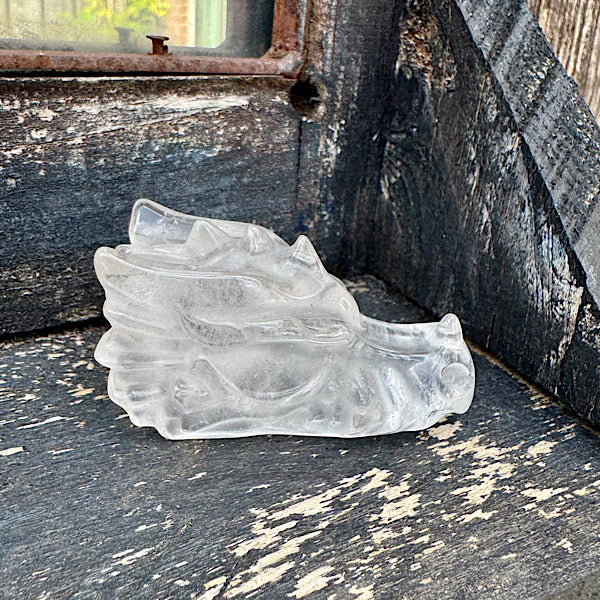 bergkristal draken schedel dragon skull A