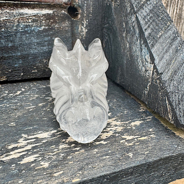 bergkristal draken schedel dragon skull A