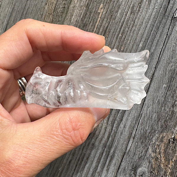 bergkristal draken schedel dragon skull A