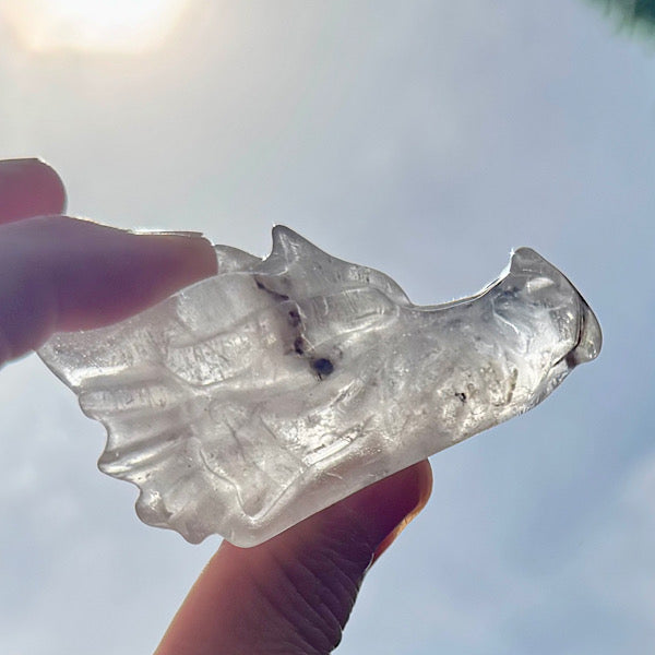 bergkristal draken schedel dragon skull B