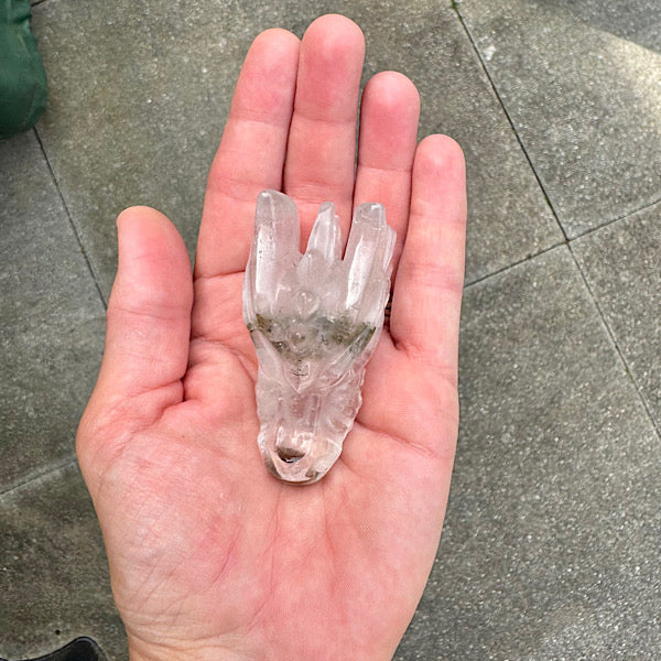 bergkristal draken schedel dragon skull B