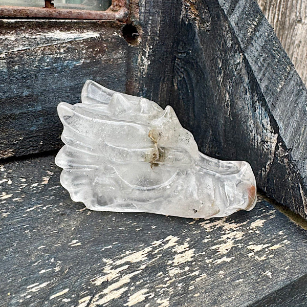 bergkristal draken schedel dragon skull B