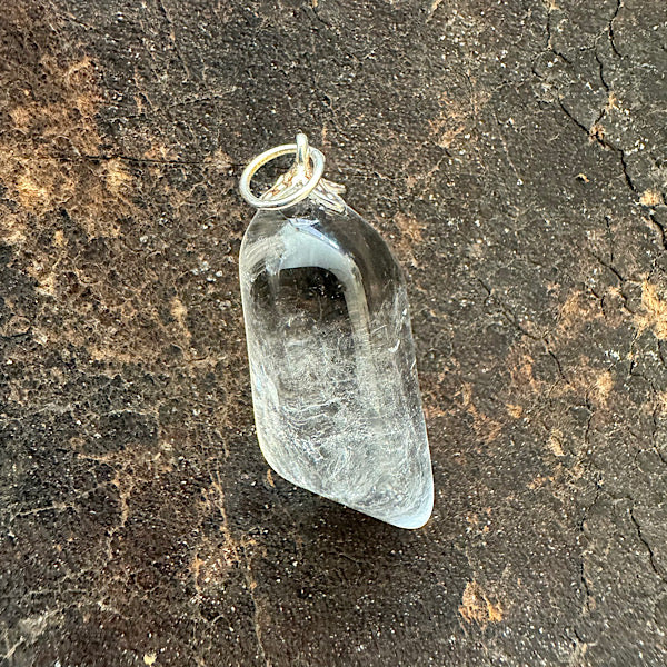 bergkristal edelsteen hangertje hanger sieraad