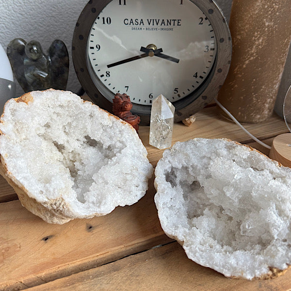bergkristal geode ruw marokko