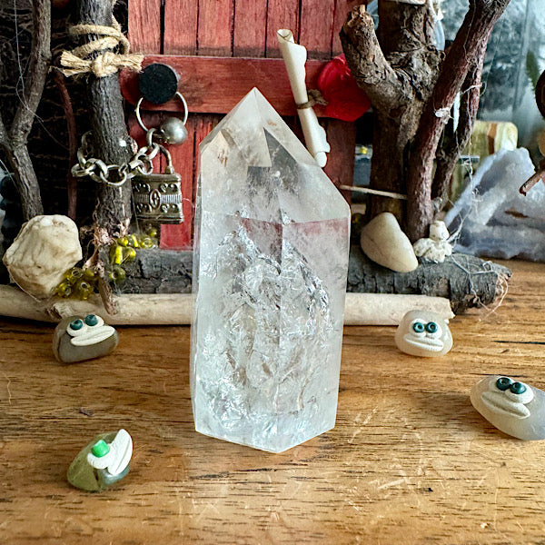 bergkristal punt gepolijst nr1 obelisk edelstenen mineralen winkel