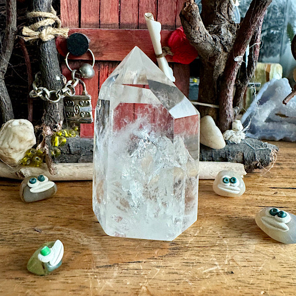 bergkristal punt gepolijst nr1 obelisk edelstenen mineralen winkel