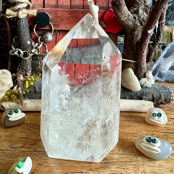 bergkristal punt gepolijst nr2 obelisk edelstenen mineralen winkel