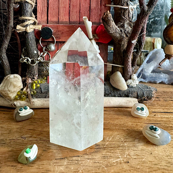 bergkristal punt gepolijst nr2 obelisk edelstenen mineralen winkel