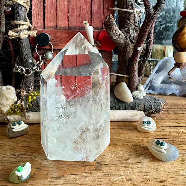 bergkristal punt gepolijst nr2 obelisk edelstenen mineralen winkel