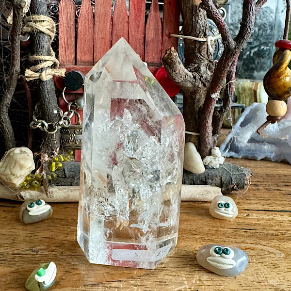 bergkristal punt gepolijst nr3 obelisk edelstenen mineralen winkel