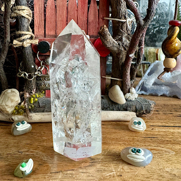 bergkristal punt gepolijst nr3 obelisk edelstenen mineralen winkel