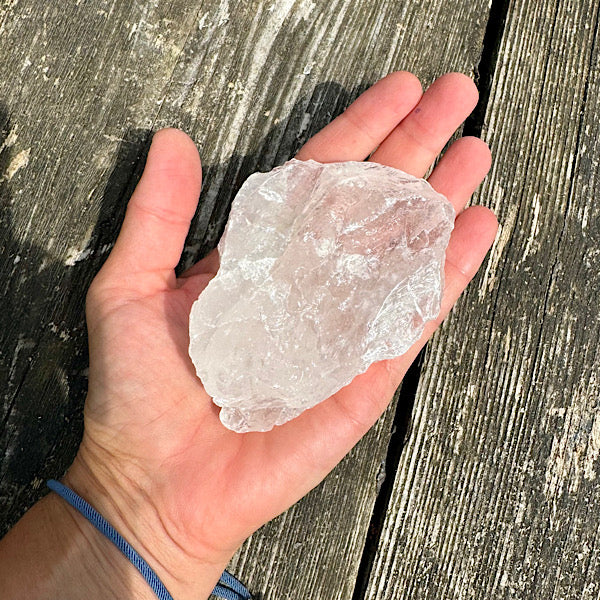 bergkristal ruw brokje edelstenenmineralenwinkel helder kwarts