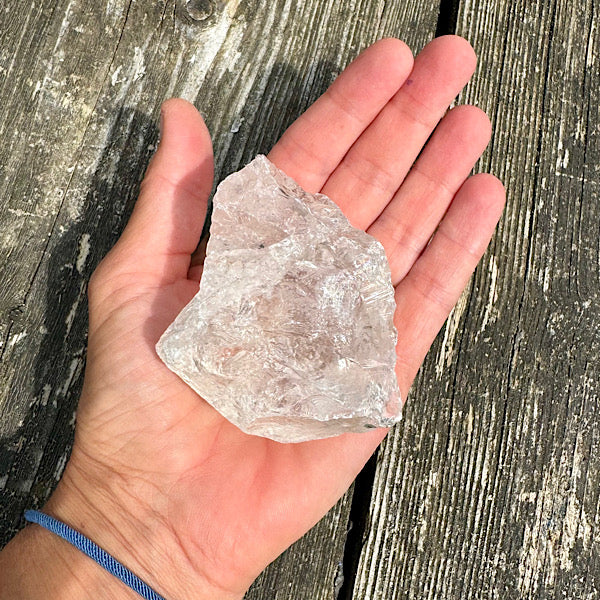 bergkristal ruw brokje edelstenenmineralenwinkel helder kwarts