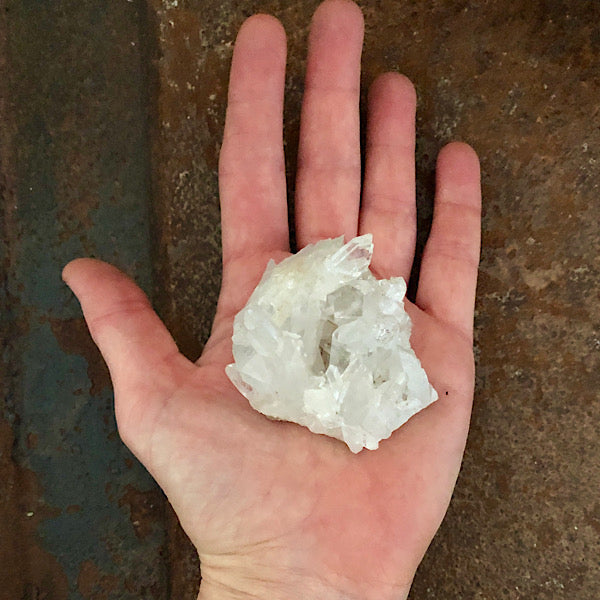 bergkristal ruw cluster mineralen energie