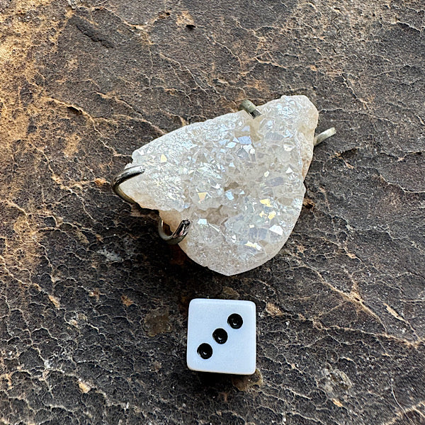 bergkristal ruw hangertje ketting sieraad