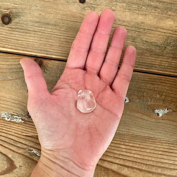 bergkristal trommelsteen helder healing