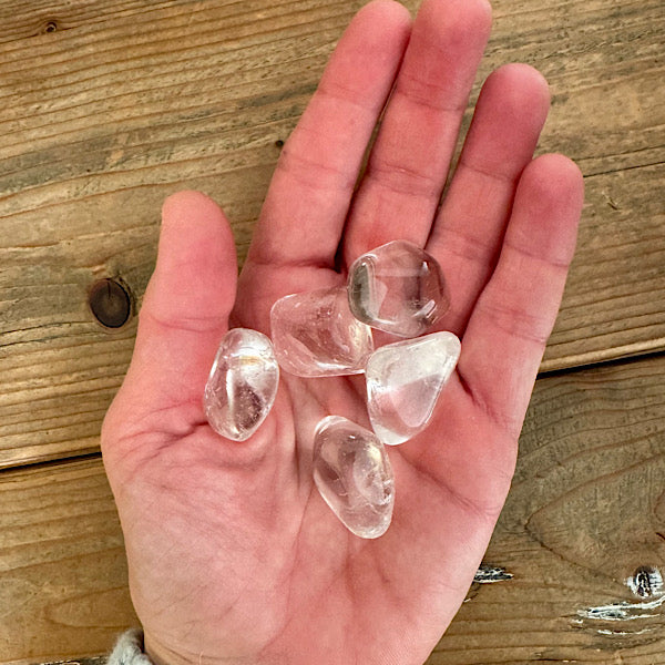 bergkristal trommelsteen helder meditatie