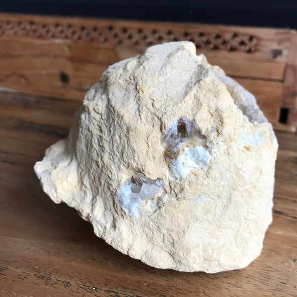 calciet helder wit geode ruw