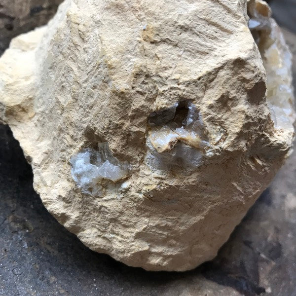 calciet helder wit geode ruw