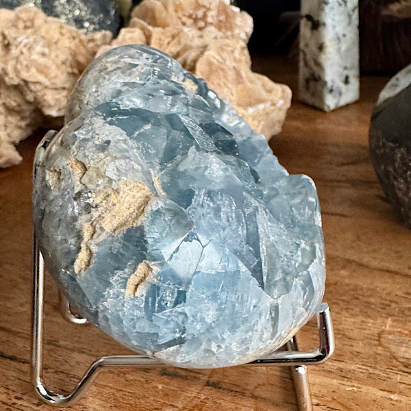 celestien coelestien hart ruw A celestiet mineralen