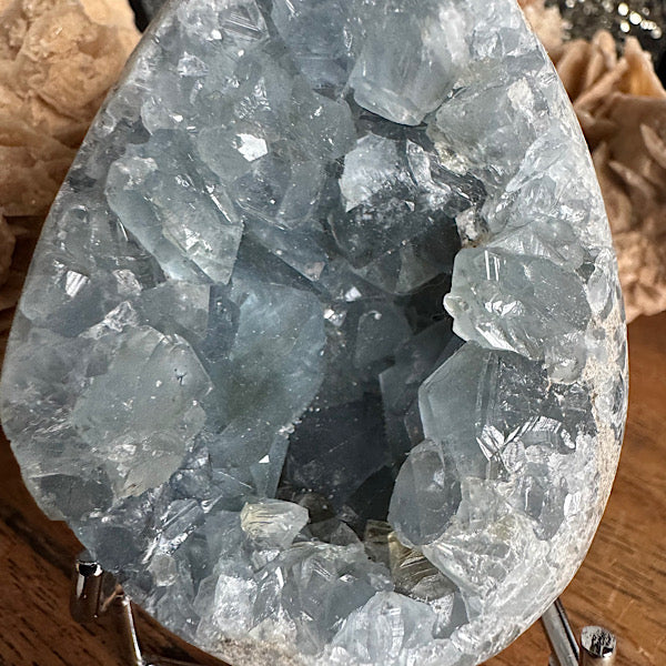 celestien ruw blauw engelen steen ei blauw kristallen