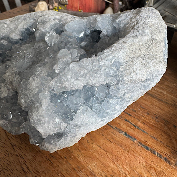 celestien geode madagaskar engelen blauwe mineralen