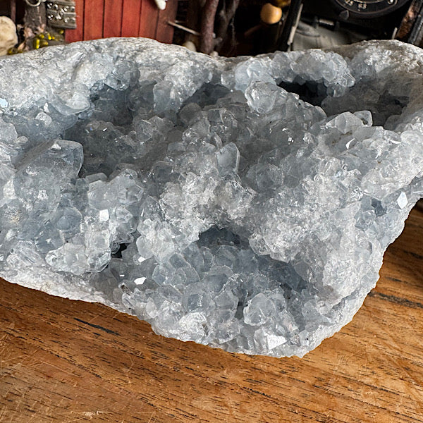 celestien geode madagaskar engelen blauwe mineralen