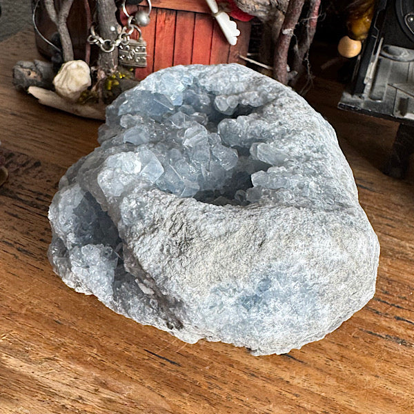 celestien geode madagaskar engelen blauwe mineralen