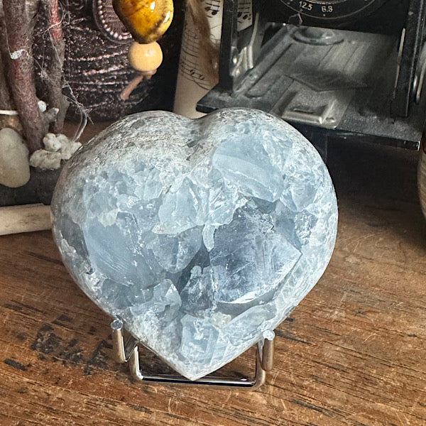 celestien ruw hart Madagaskar D blauwe kristallen