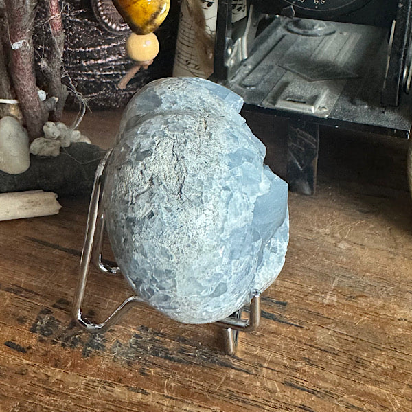 celestien ruw hart Madagaskar D blauwe kristallen