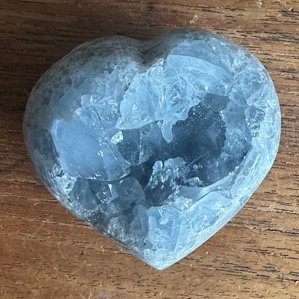 celestien ruw hart Madagaskar D blauwe kristallen engelen steen