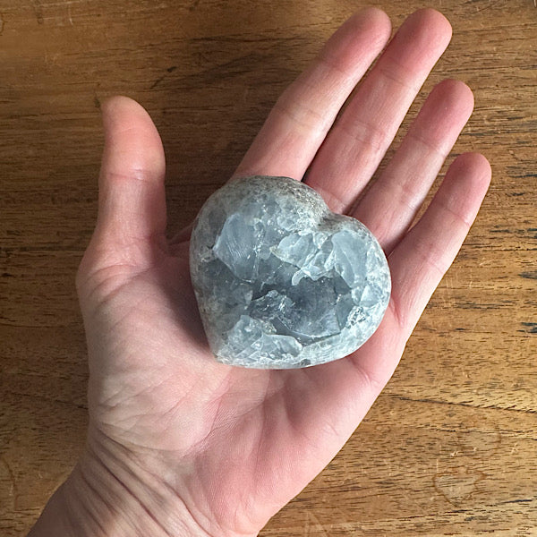 celestien ruw hart Madagaskar D blauwe kristallen