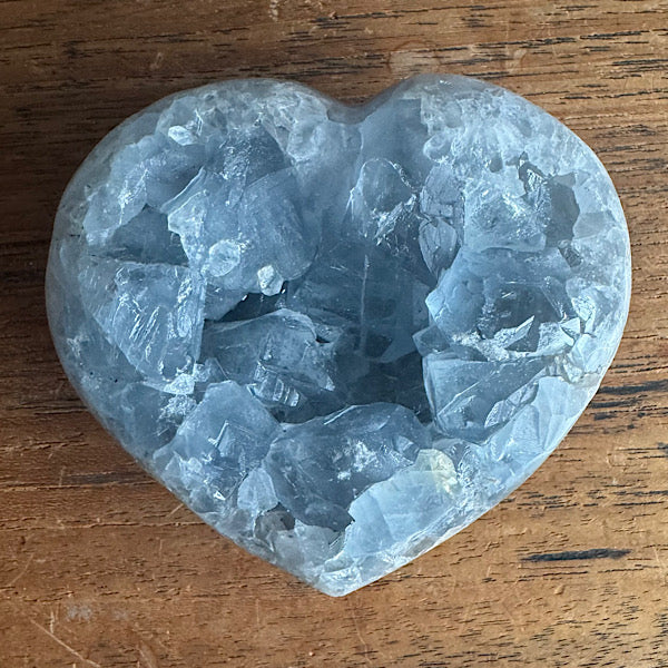 celestien ruw hart madagaskar C blauwe mineralen enegelensteen