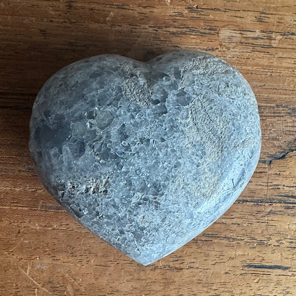 celestien ruw hart madagaskar E blauwe kristallen