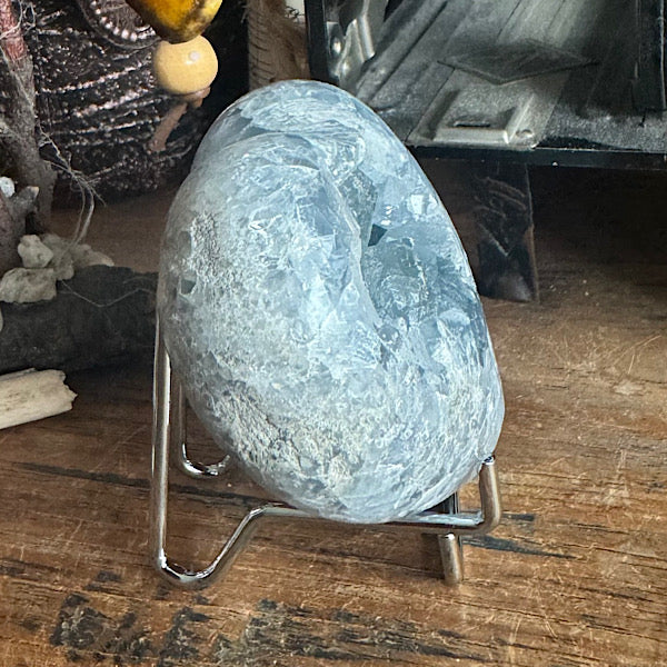 celestien ruw hart madagaskar F blauwe kristallen