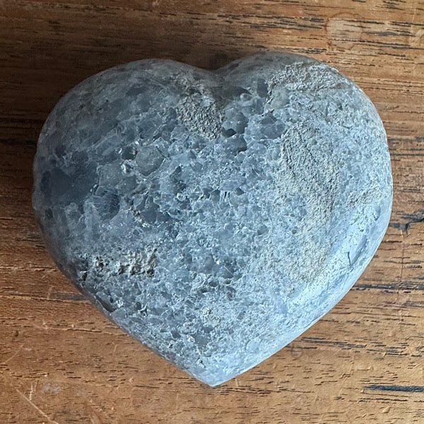 celestien ruw hart madagaskar F blauwe kristallen